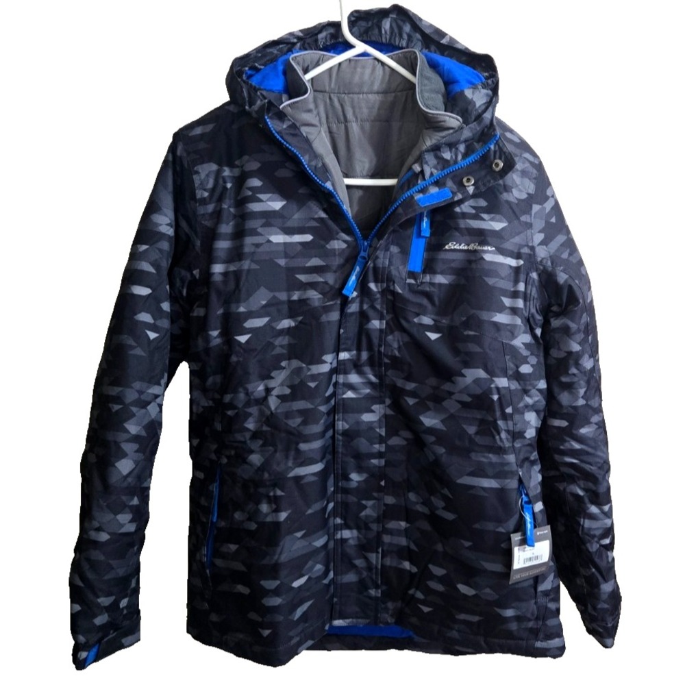 Eddie Bauer Youth 3 in 1 Jacket XL Water Resistant NWT Black Galaxy NWT - Picture 3 of 16